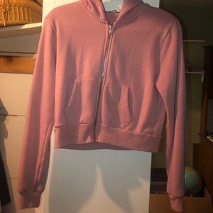 pink brandy melville zip up